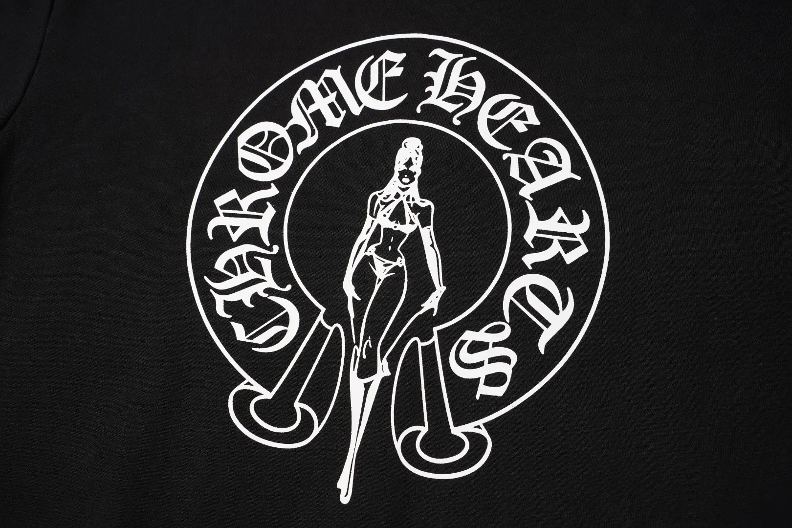 8609 Chrome Hearts Deadly Doll ， + / ， ， Same Style 1:1 ，， 1：1 。Black S x L